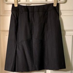 Black skirt w white pin stripe